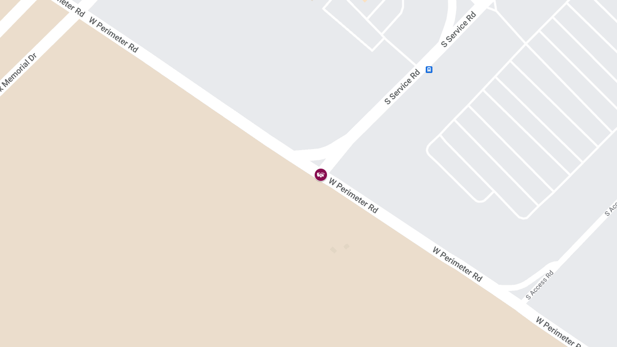 Injury Crash with Entrapment at West Perimeter Rd & S Service Rd