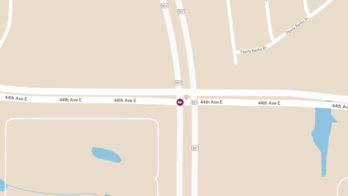Injury Crash with Roadblock Reported at 44th Ave E & US-301