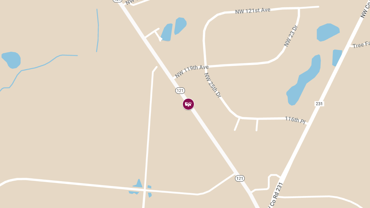 Injury Crash with Roadblock at CR-337 and SR-121