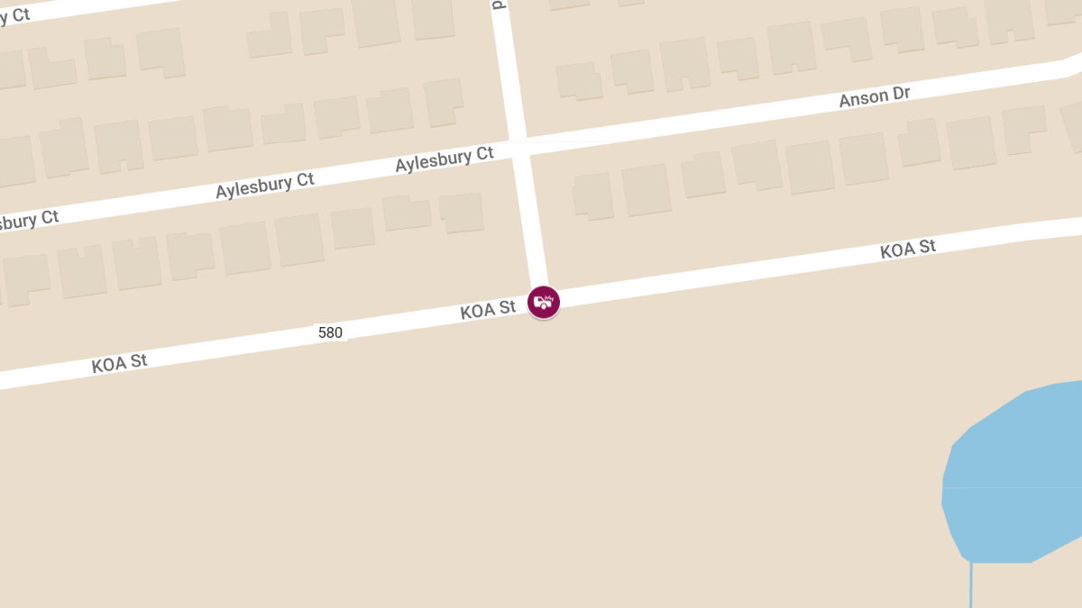Injury Crash with Roadblock at KOA St and New Castle Rd