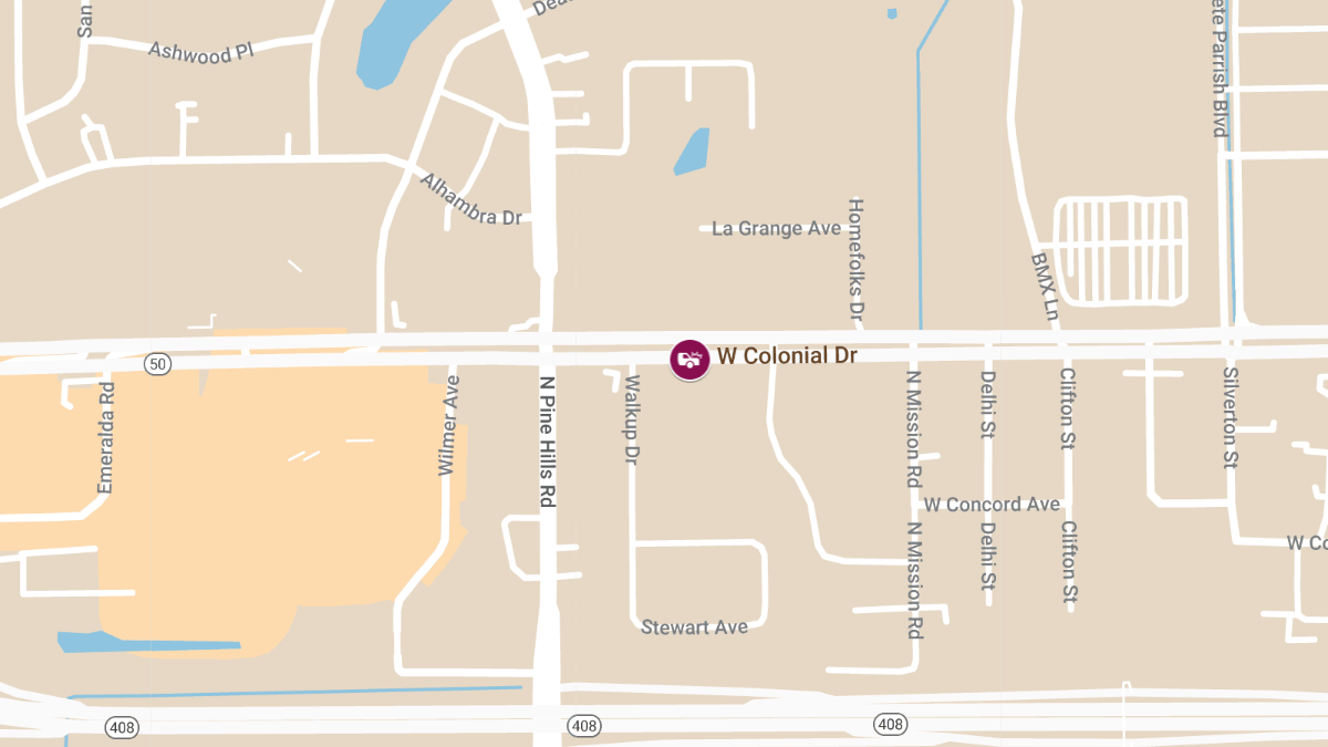 Injury Crash with Roadblock on Colonial Dr