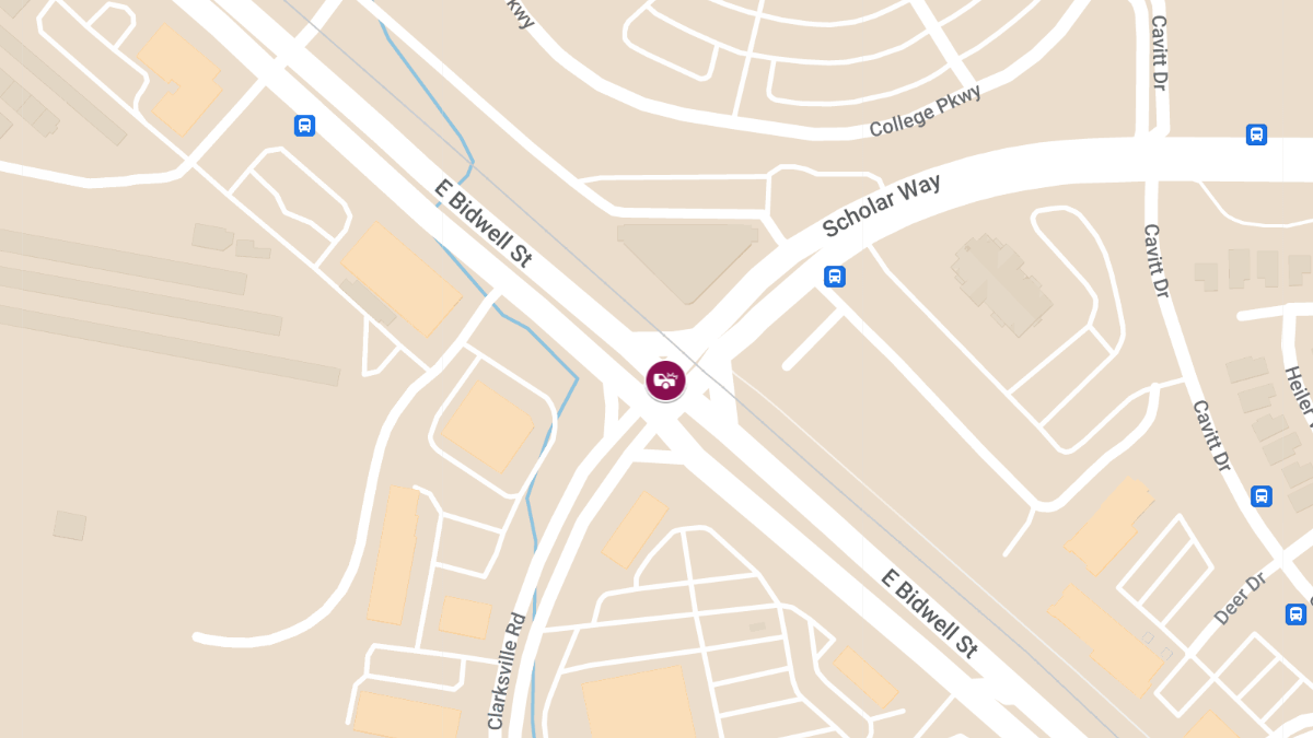 Injury Reported in Car Crash at Scholar Way & E Bidwell St