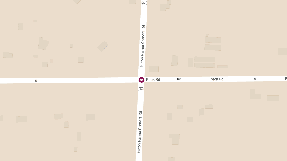 Injury Reported in Crash at Hilton Parma Corners Rd & Peck Rd