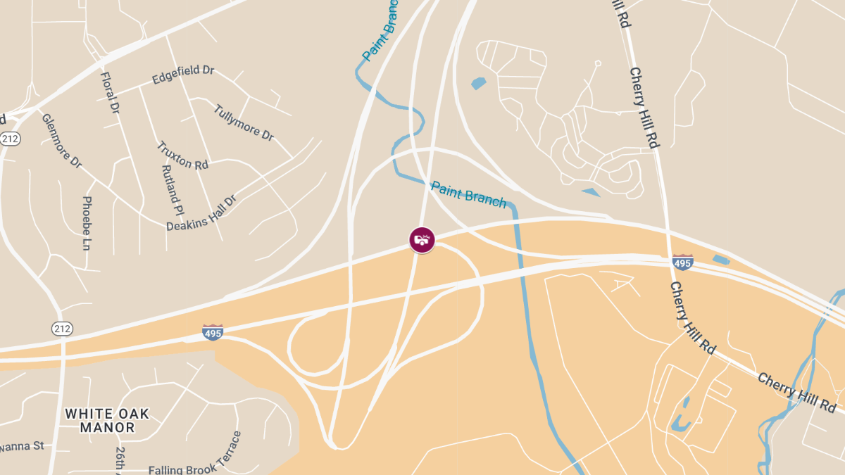 Injury Reported in Multi-Vehicle Crash on I-95 I-495 SB