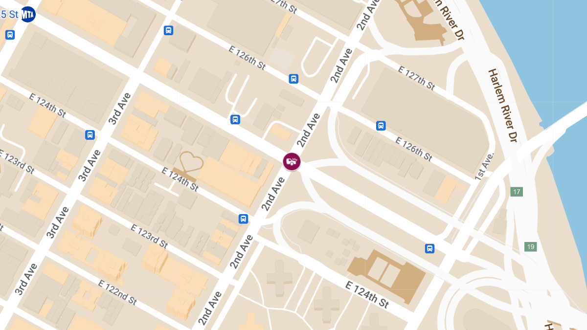 Injury Reported in Vehicle Crash at E 125th St & 2nd Ave