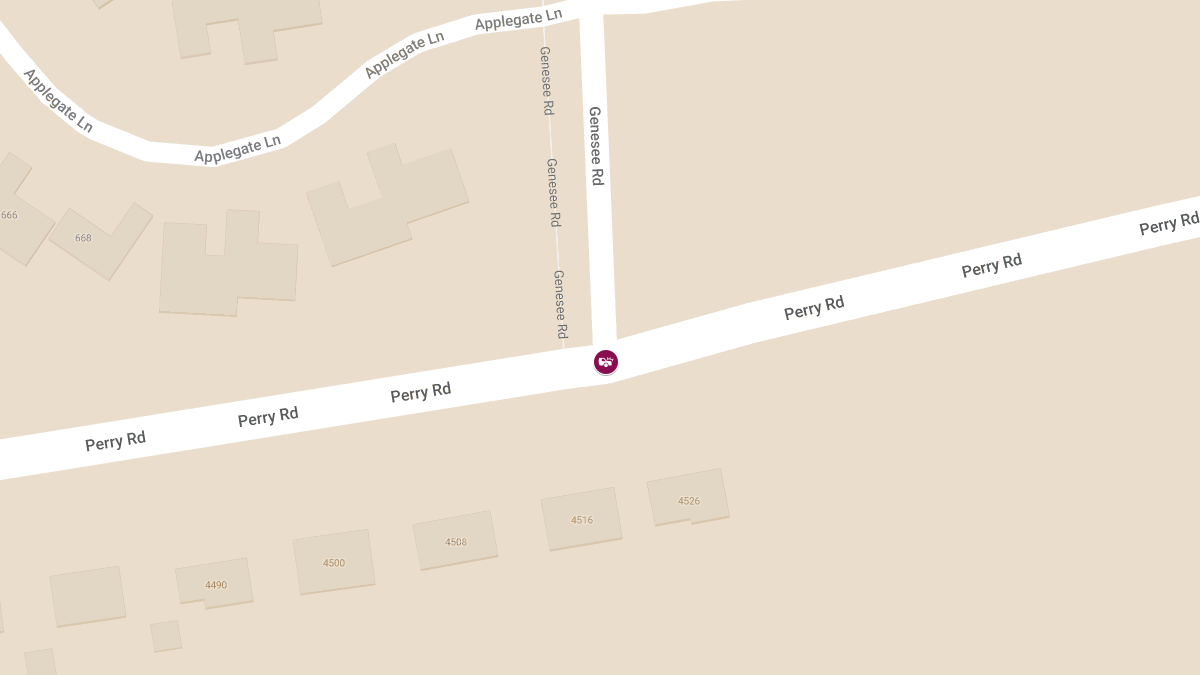 Injury Vehicle Accident Reported at Perry Rd & Genesee Rd