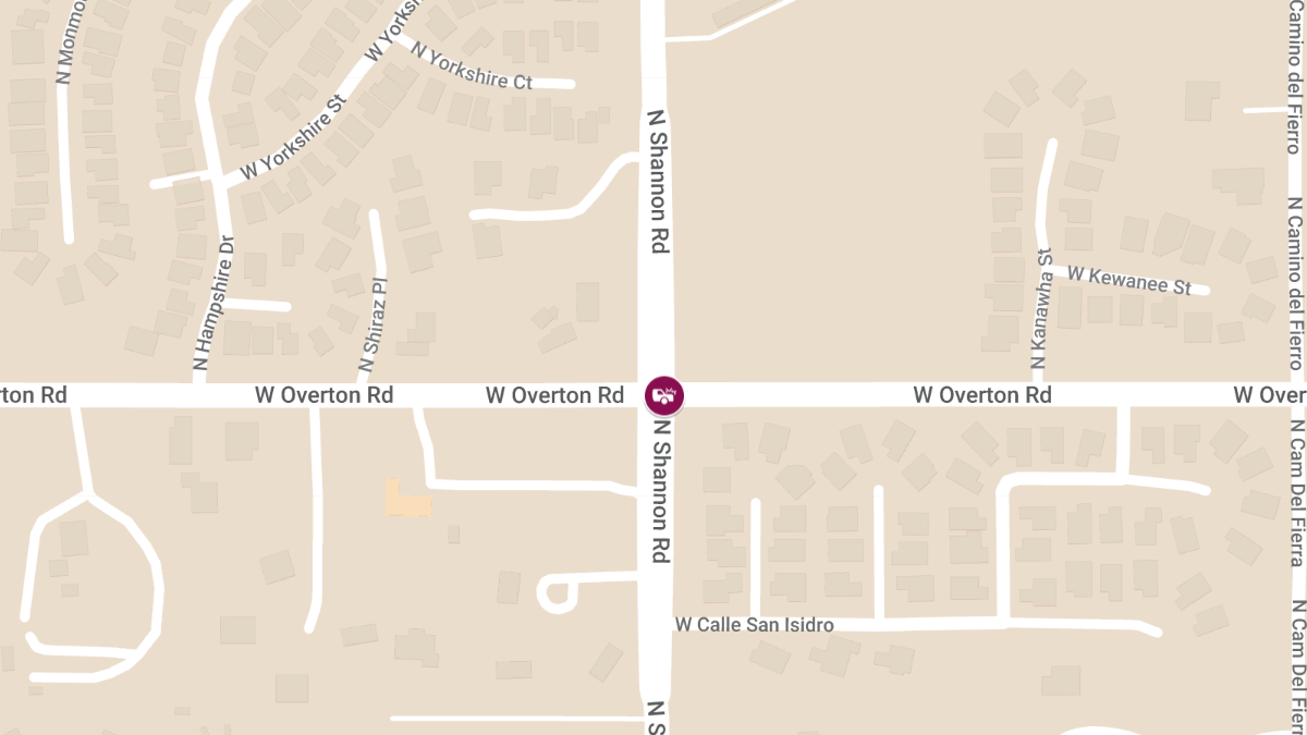 Injury Vehicle Crash at N Shannon Rd & W Overton Rd