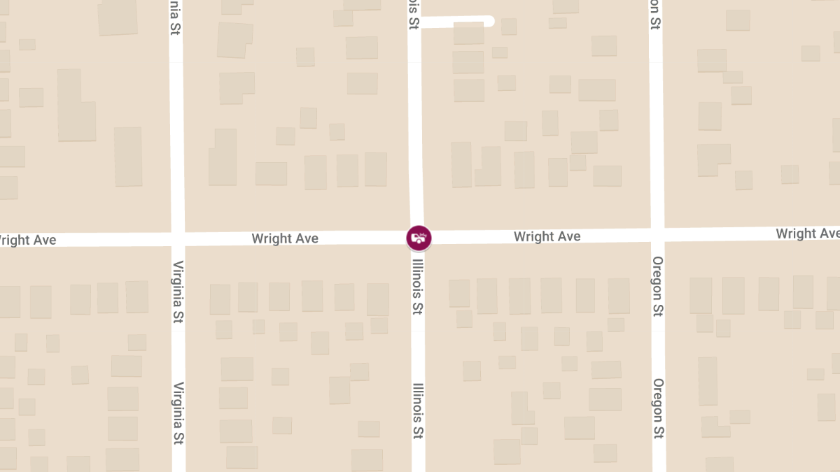 Injury in Motor Vehicle Accident at Illinois St & Wright Ave