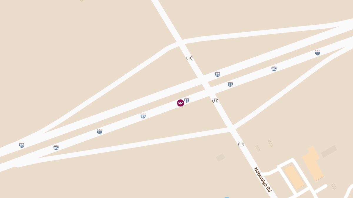 Major Crash Cleared on I-85 Southbound at Exit 38 (AL-81)
