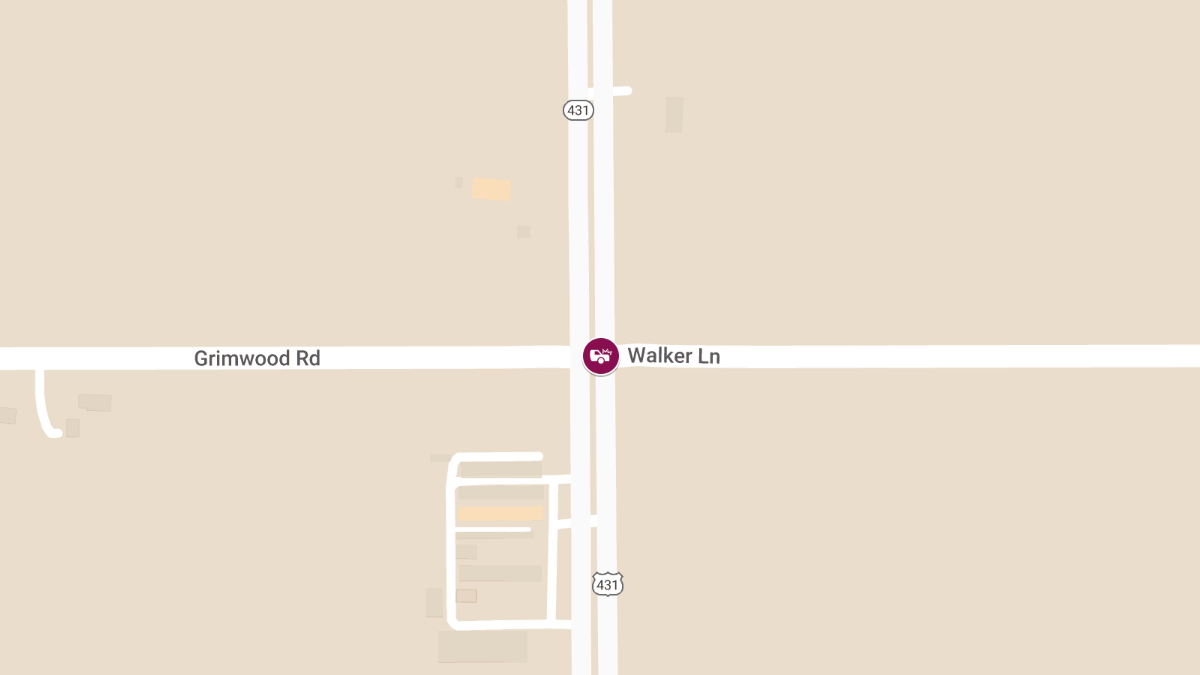 Major Crash Cleared on US-231 431 at Walker Ln