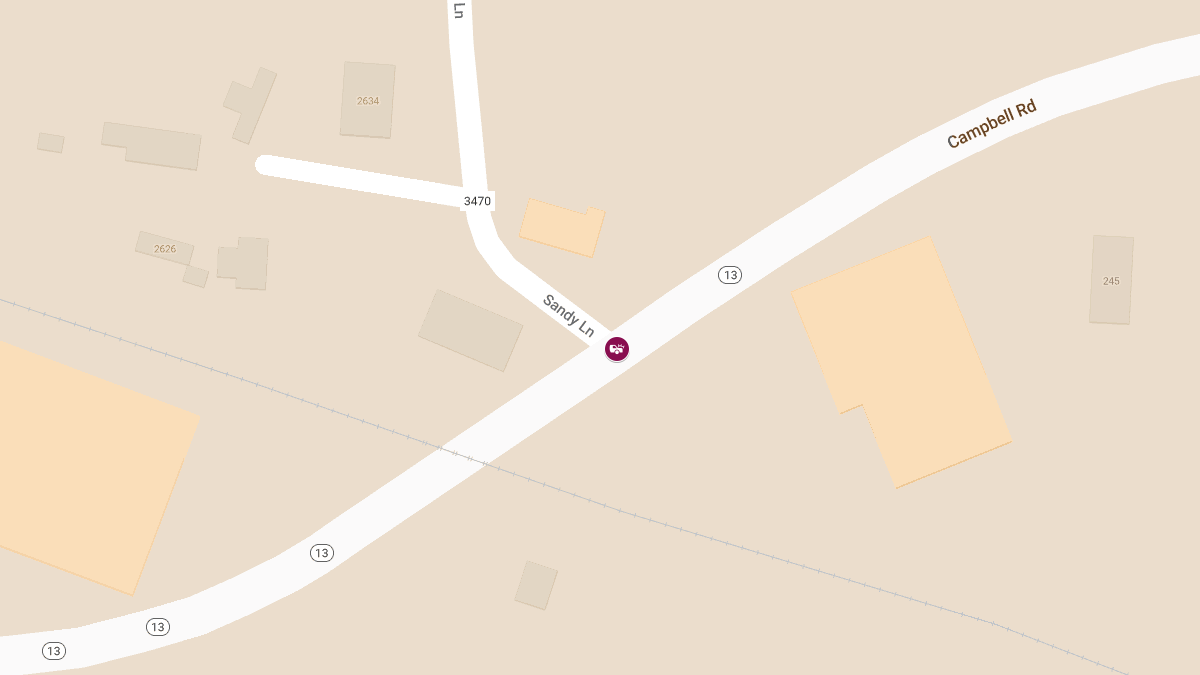 Major Crash Closes AL-13 at Sandy Ln