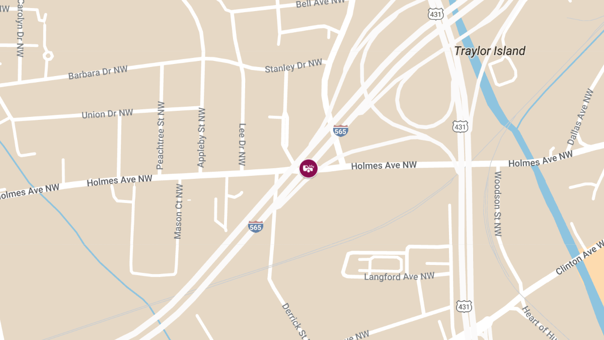 Major Crash on I-565 at Holmes Ave Causes Delays
