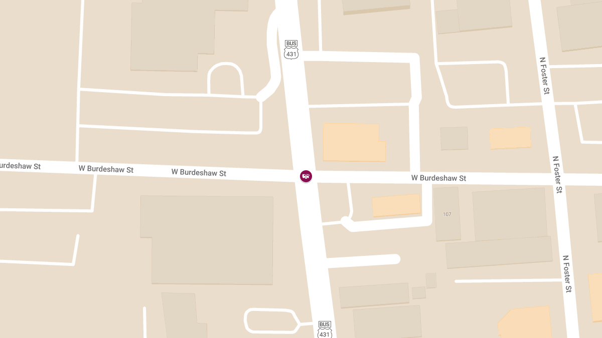 Major Crash on US-231 SB at W Burdeshaw St Causes Delays