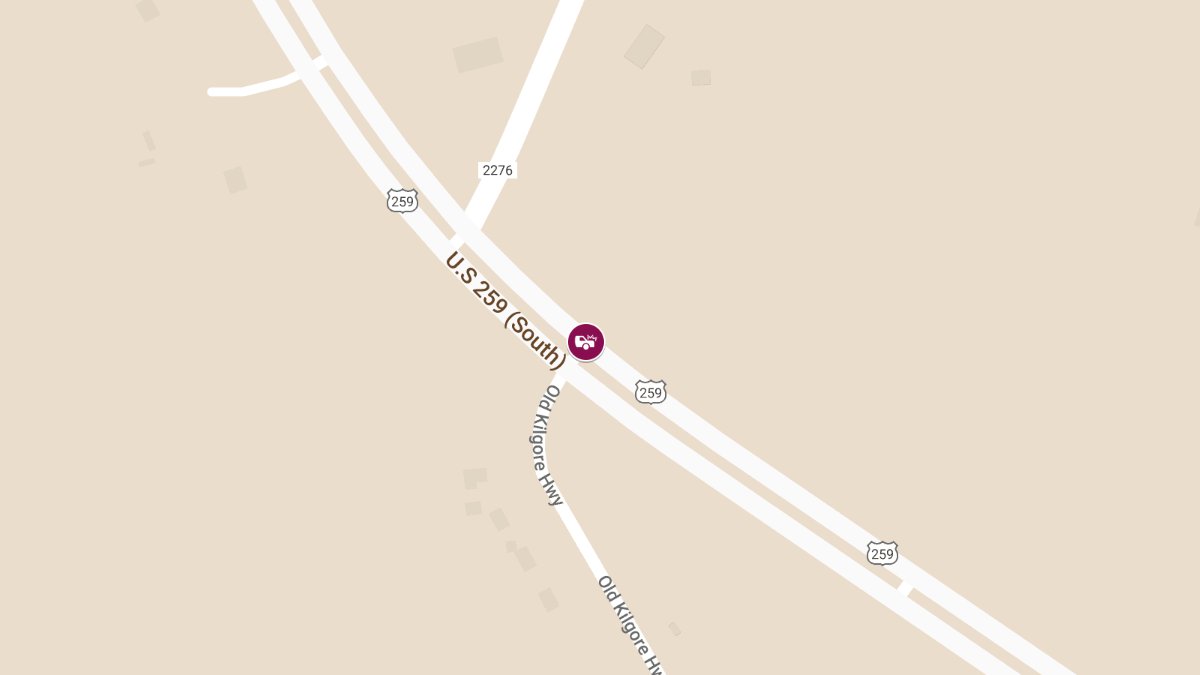 Major Crash with Injuries on US 259 at FM 2276