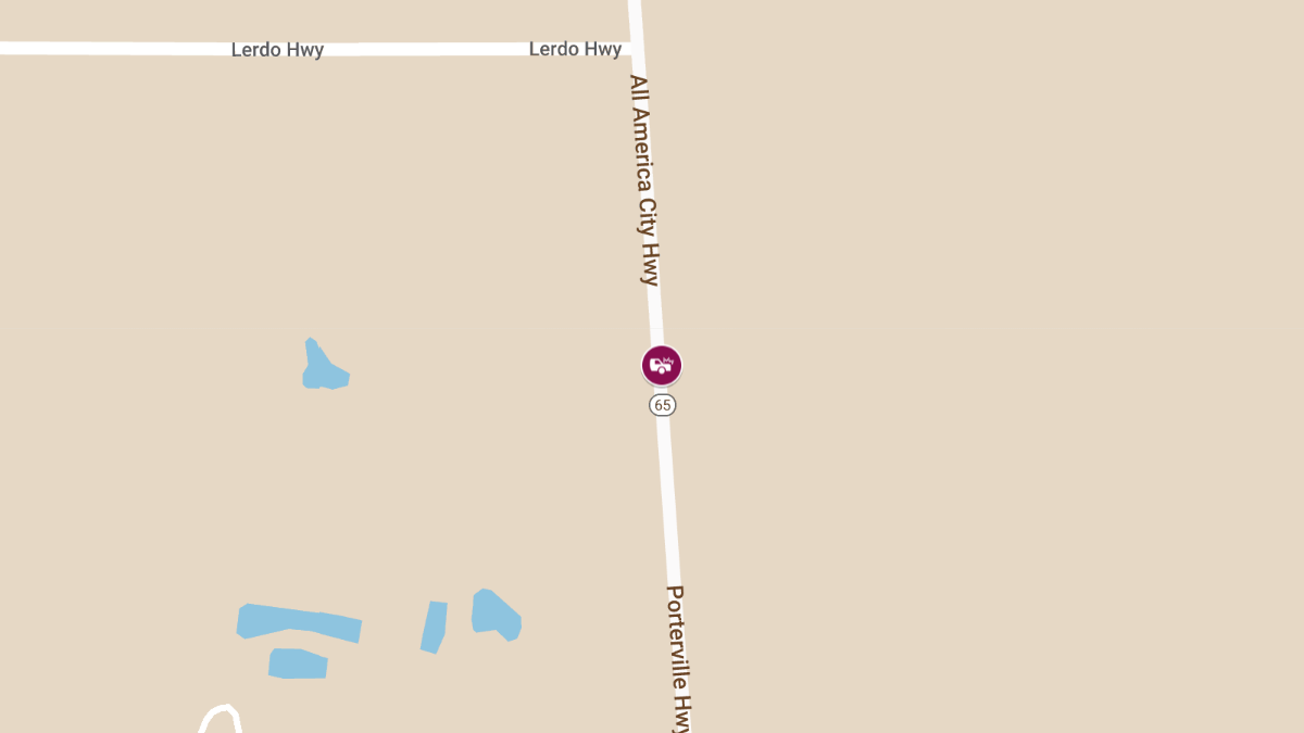 Major Injury Collision on SB SR-65 Near Lerdo Hwy