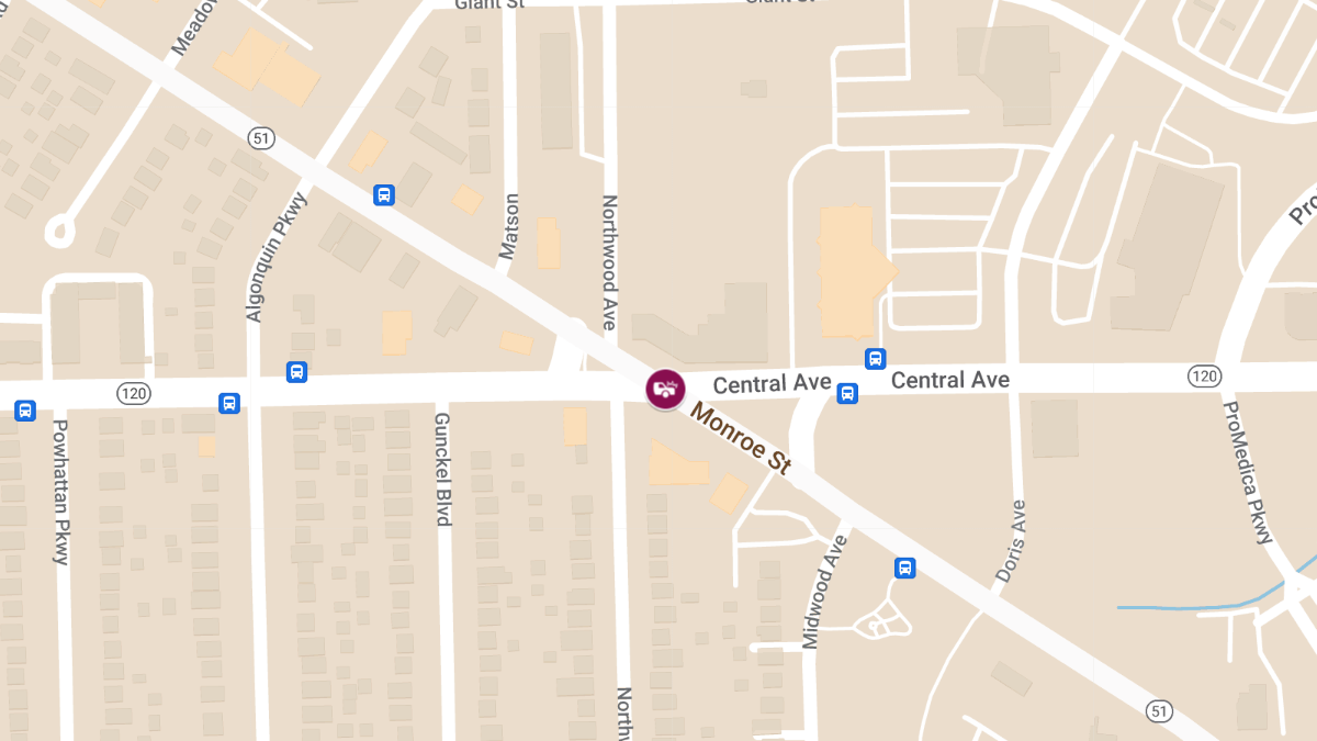 Major Vehicle Collision with Injuries at W Central Ave & Monroe St