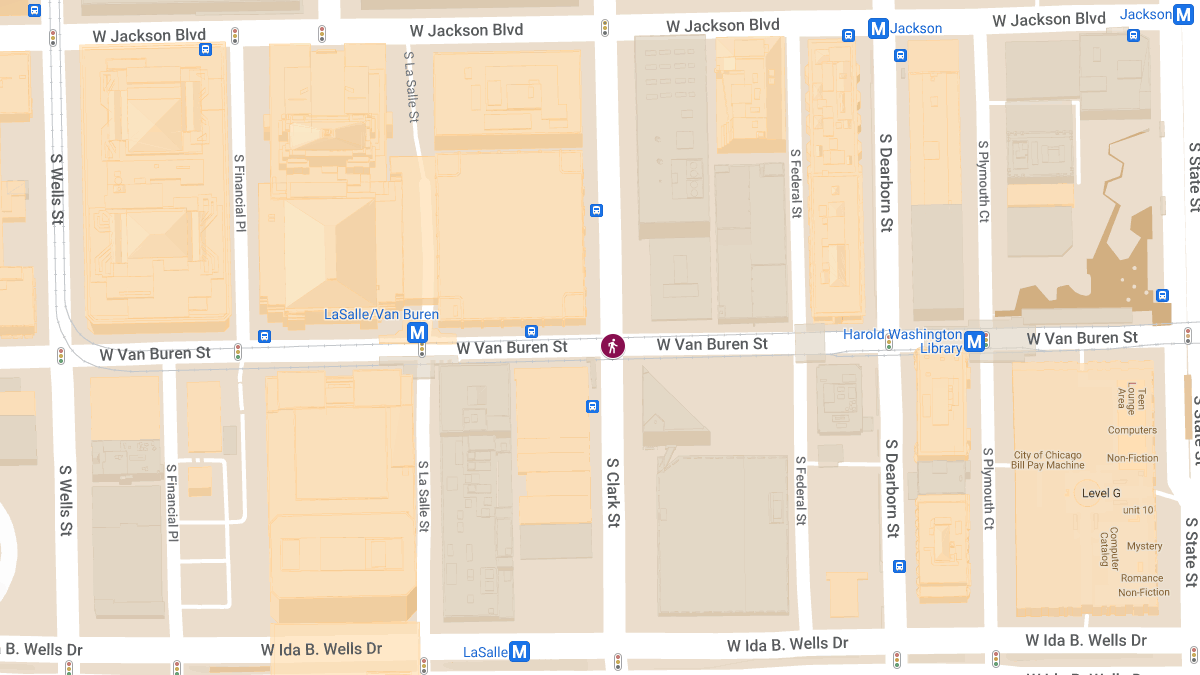 Man Injured After Being Struck by Vehicle at S Clark St & W Van Buren St