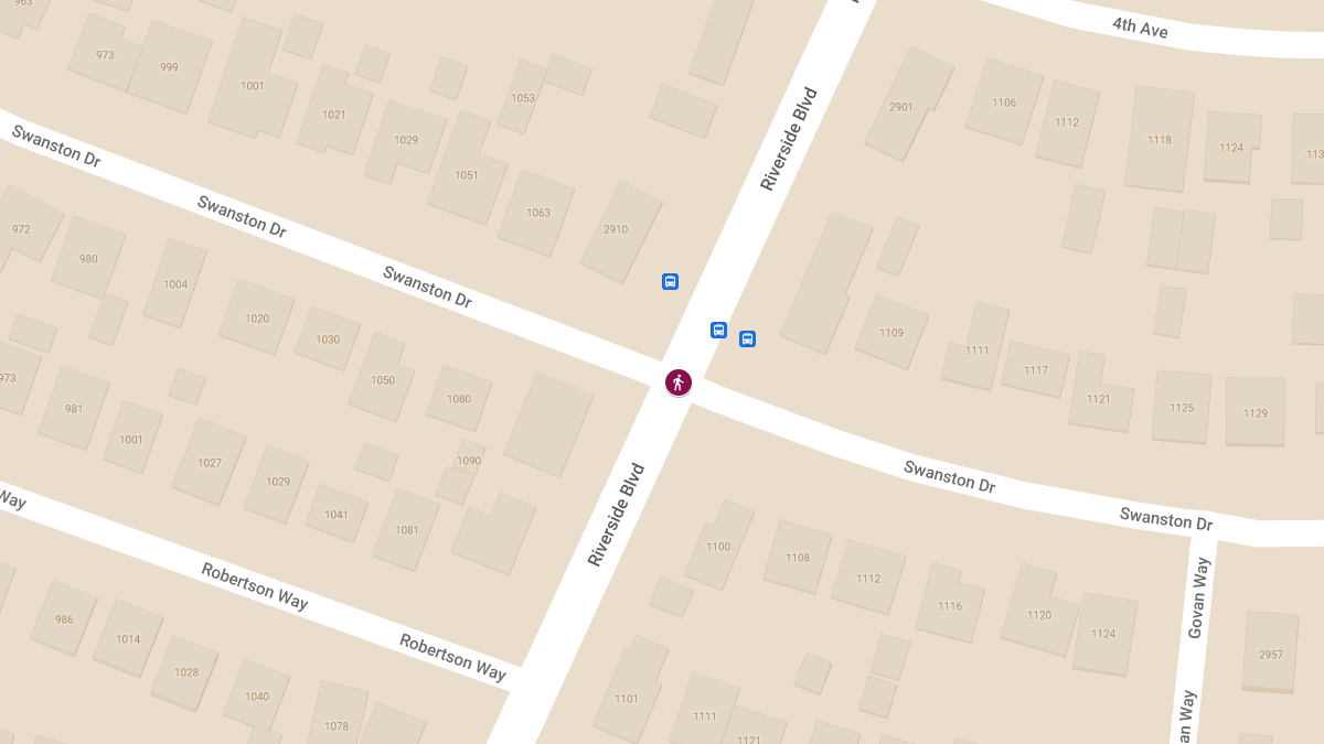 Man Injured in Hit-and-Run Crash at Swanston Dr & Riverside Blvd