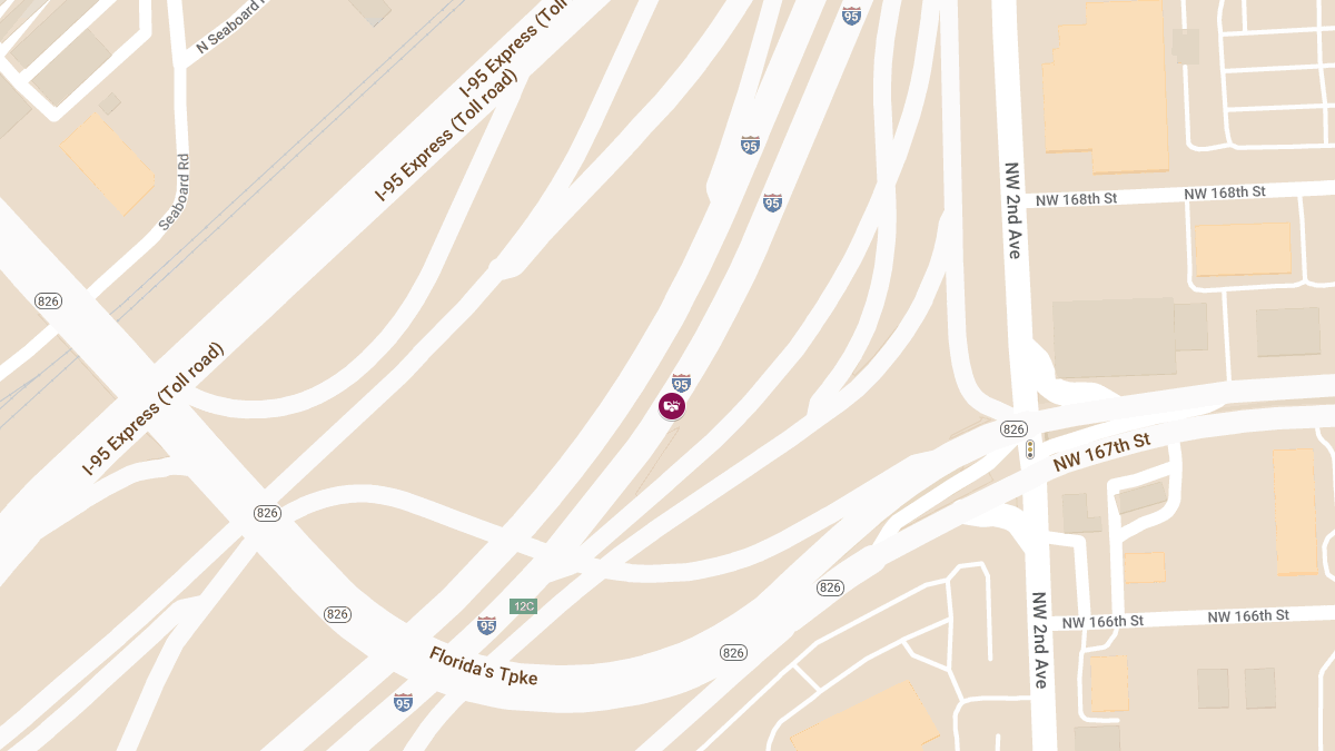 Man Killed After Honda Collides with Excavator on I-95 Near Golden Glades Interchange