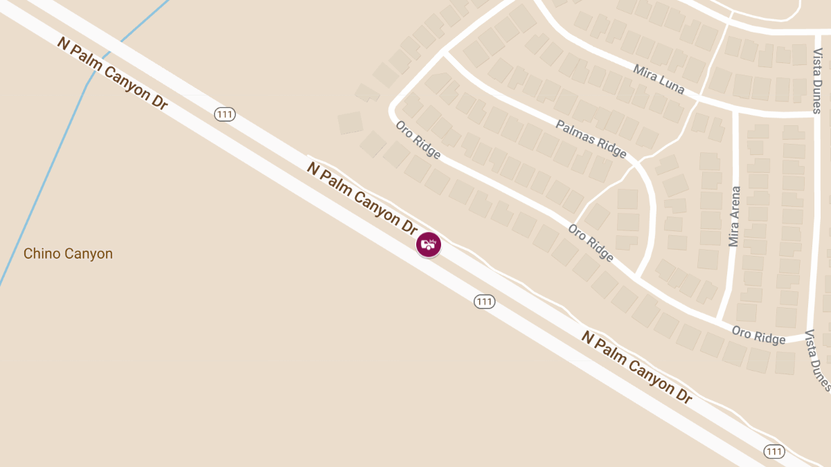 Man Killed in Pedestrian Crash on N Palm Canyon Dr