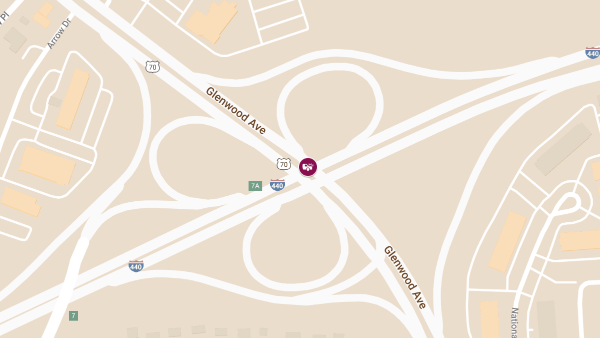 Motor Vehicle Accident at I-440 WB & Glenwood Ave Leads to Injuries