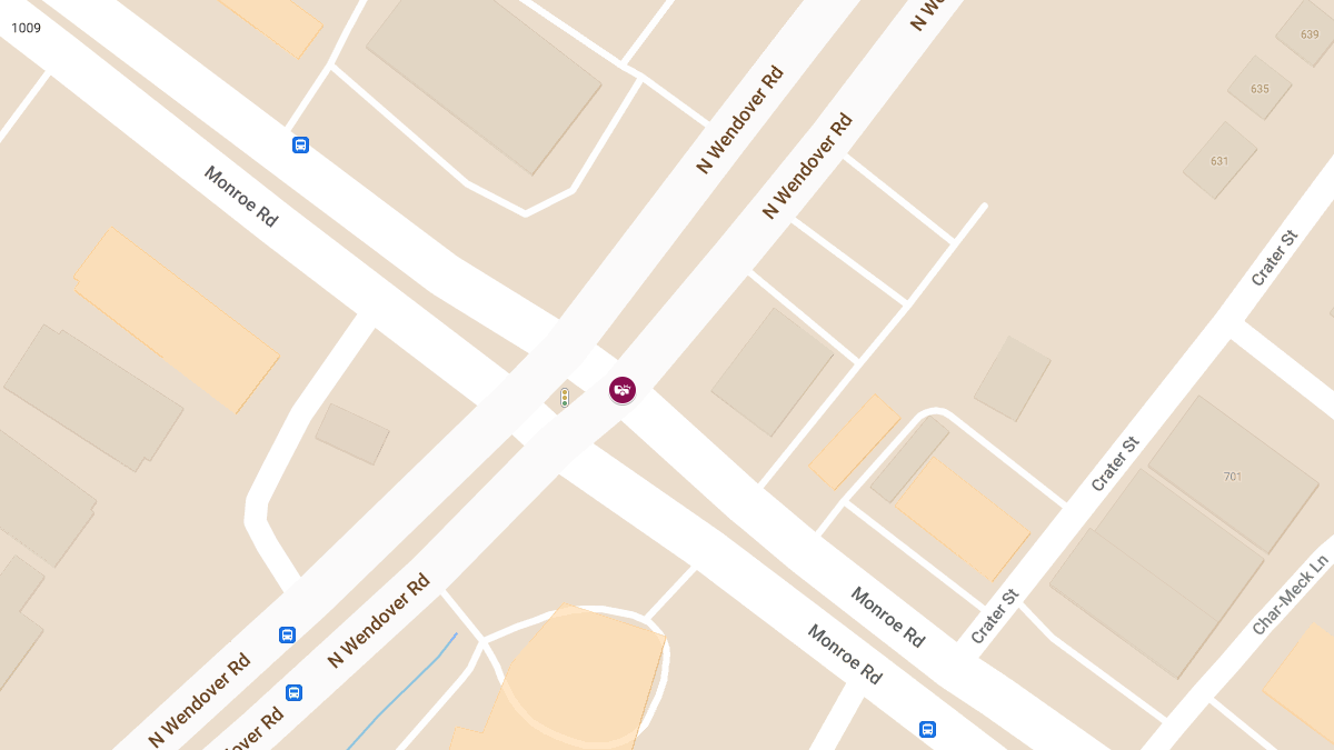 Motor Vehicle Accident at Monroe Rd & N Wendover Rd Causes Injuries