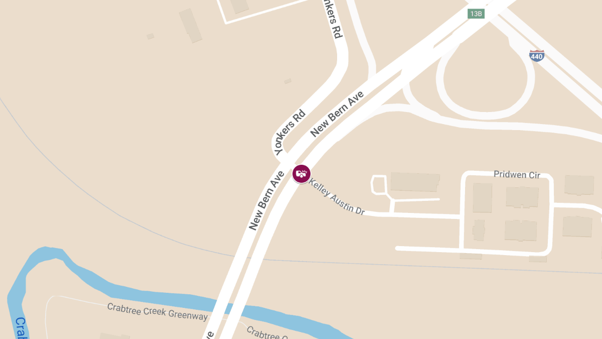 Motor Vehicle Accident at New Bern Ave & Kelley Austin Dr Causes Injuries