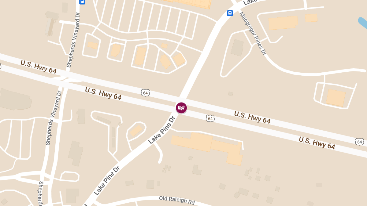 Motor Vehicle Accident at US 64 Hwy W & Lake Pine Dr Causes Injuries