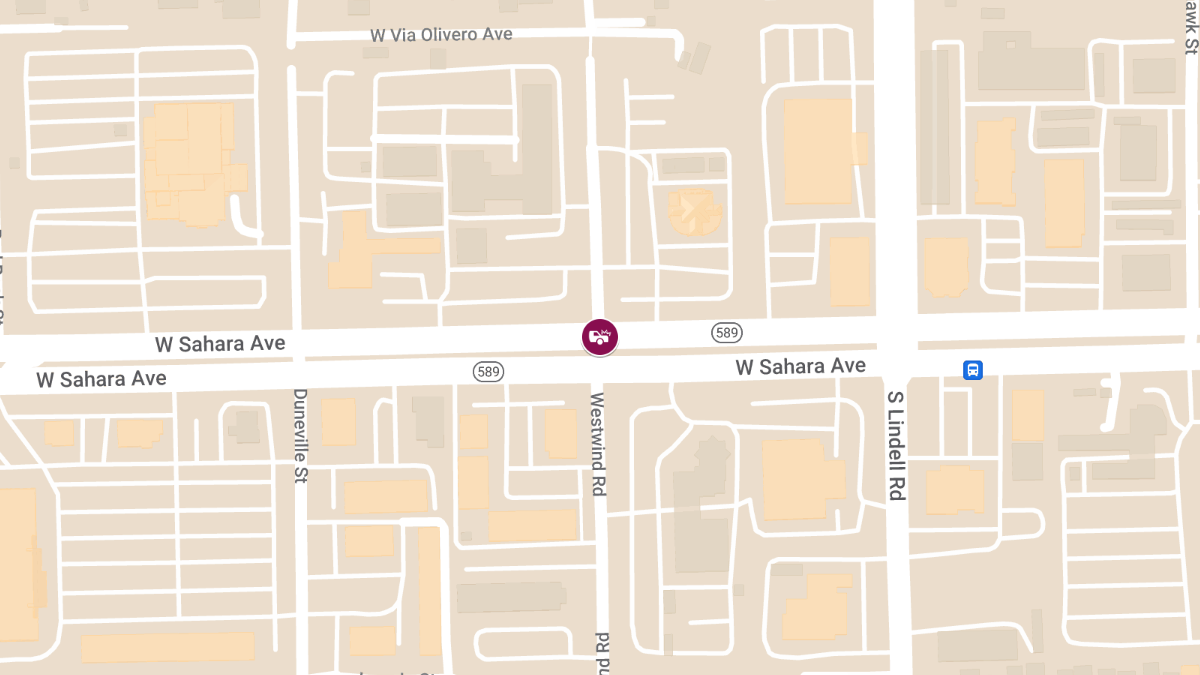 Motor Vehicle Accident at W Sahara Ave & Westwind Rd Causes Injuries
