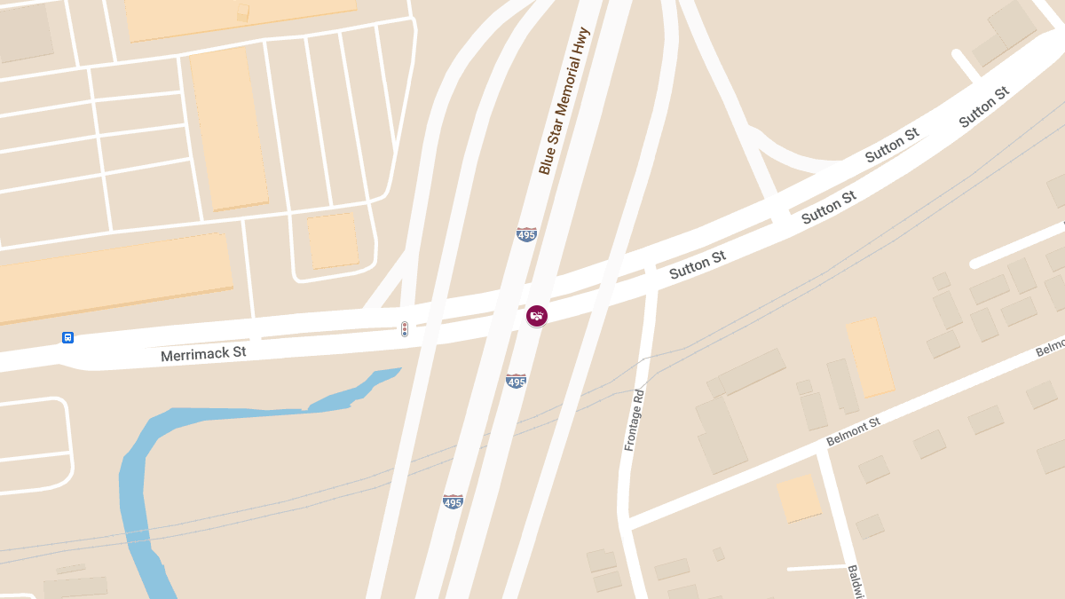 Motor Vehicle Accident with Entrapment on Sutton St & I-495