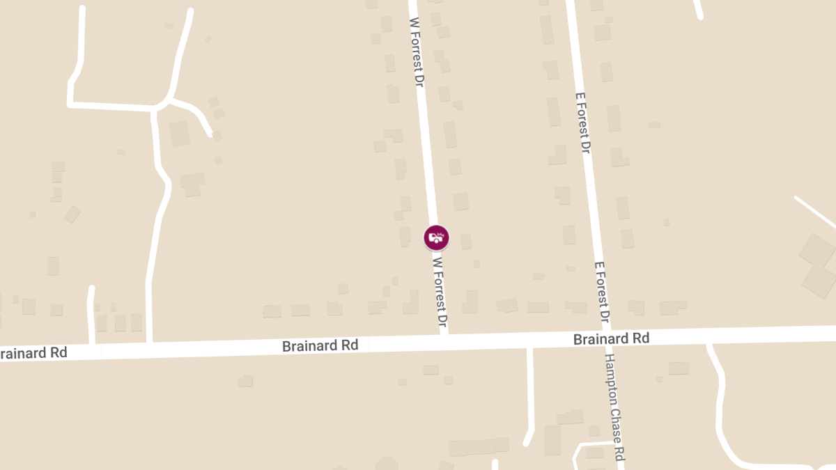 Motor Vehicle Accident with Injuries Involving Police Car on Forrest Rd, Shots Fired Reported