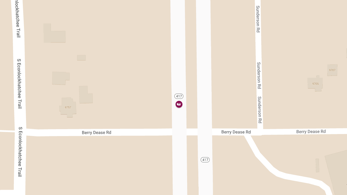 Motor Vehicle Accident with Injuries and Roadblock at SR-417 SB [MM27]