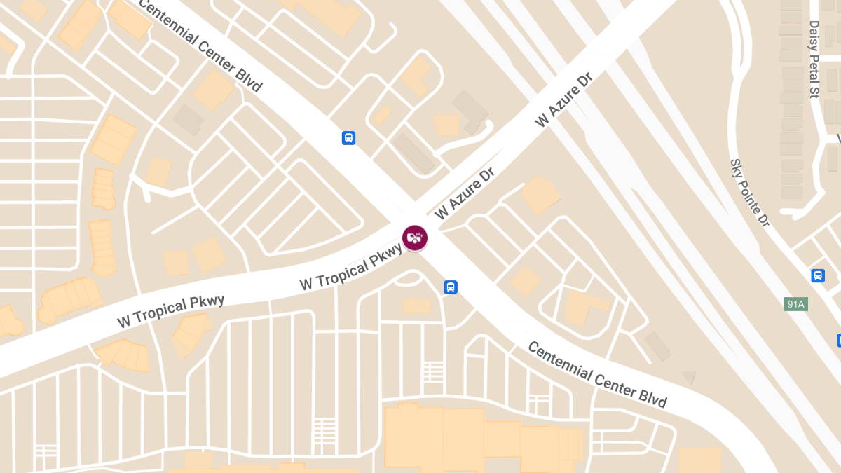 Motor Vehicle Accident with Injuries at Centennial Center Blvd & W Tropical Pkwy