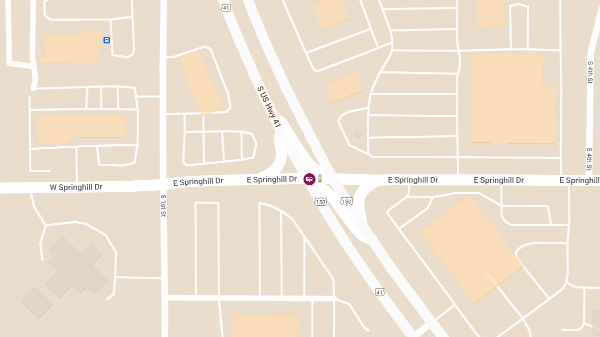 Motor Vehicle Accident with Injuries at US-41 & Springhill Dr