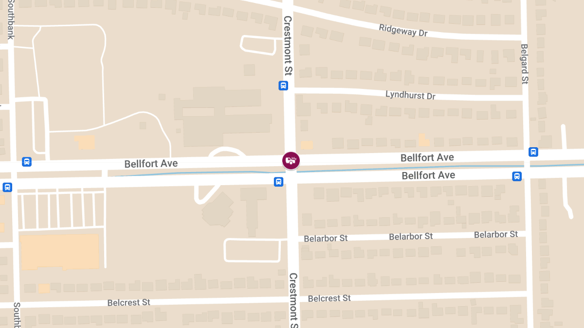 Motor Vehicle Collision With Injuries at 5899 Bellfort Ave