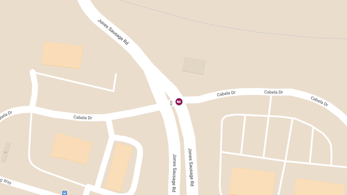 Motor Vehicle Collision With Injuries at Jones Sausage Rd & Cabela Dr