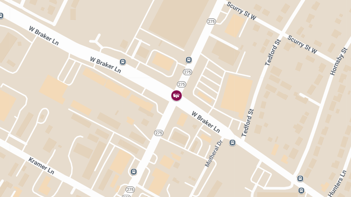 Motor Vehicle Collision With Injuries at N Lamar Blvd & W Braker Ln