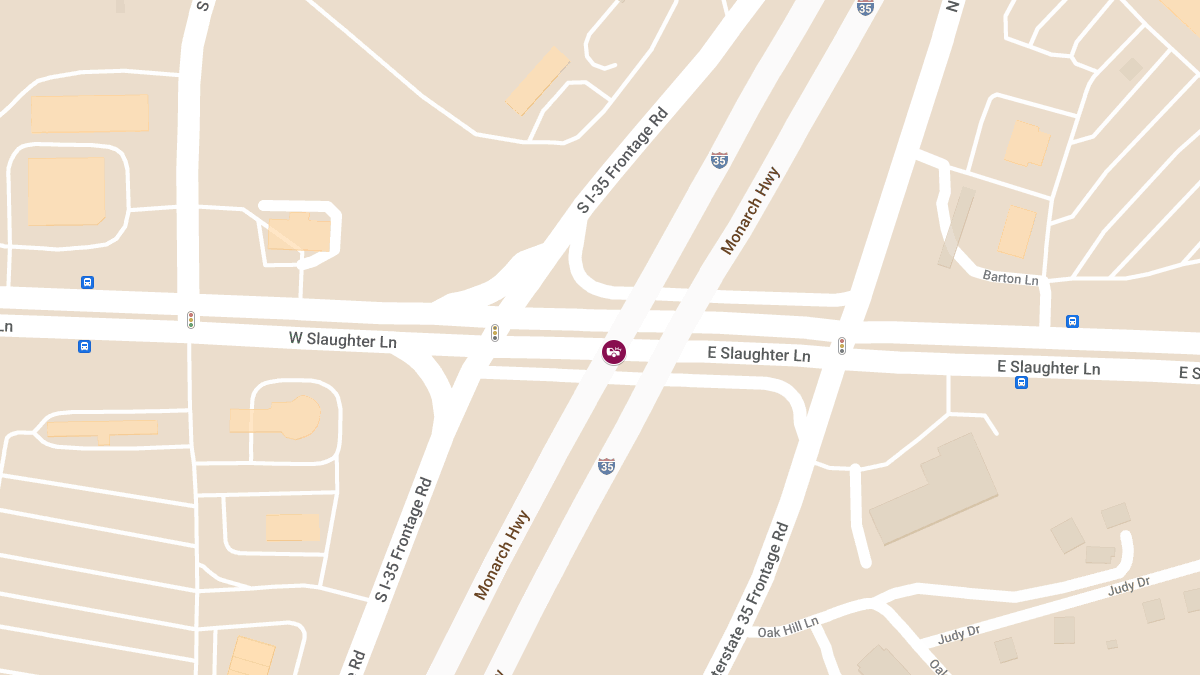 Motor Vehicle Collision With Injuries at S IH 35 Svrd SB & W Slaughter Ln