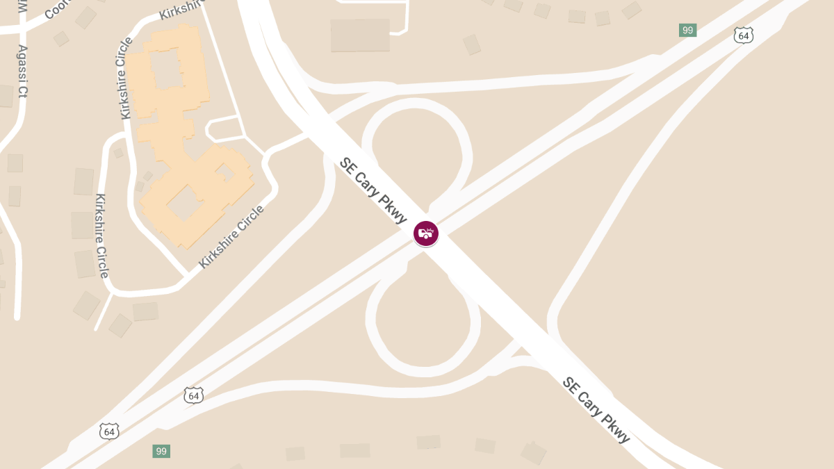 Motor Vehicle Collision With Injuries at SE Cary Pkwy & US 1 Hwy NB