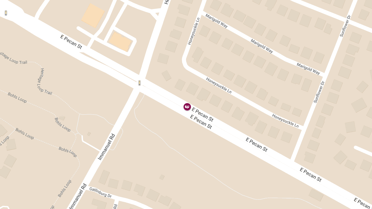 Motor Vehicle Collision With Injuries on E Pecan St