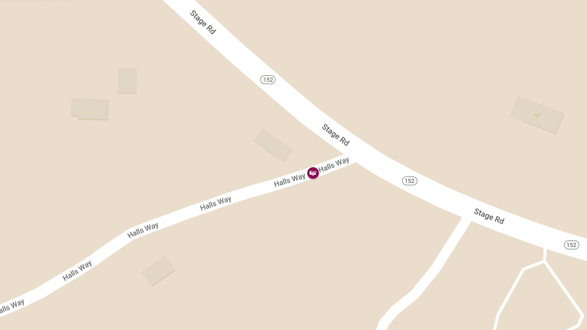 Motor Vehicle Crash Reported on Halls Way