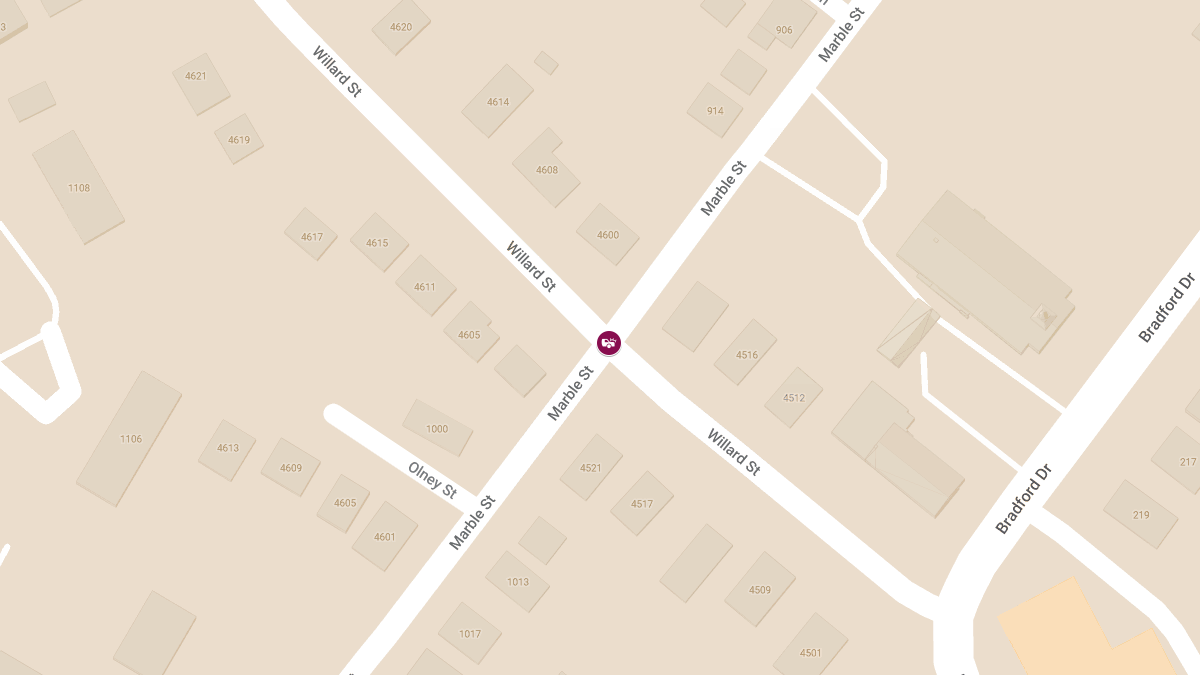 Motor Vehicle Crash With Injuries at Marble St & Willard St