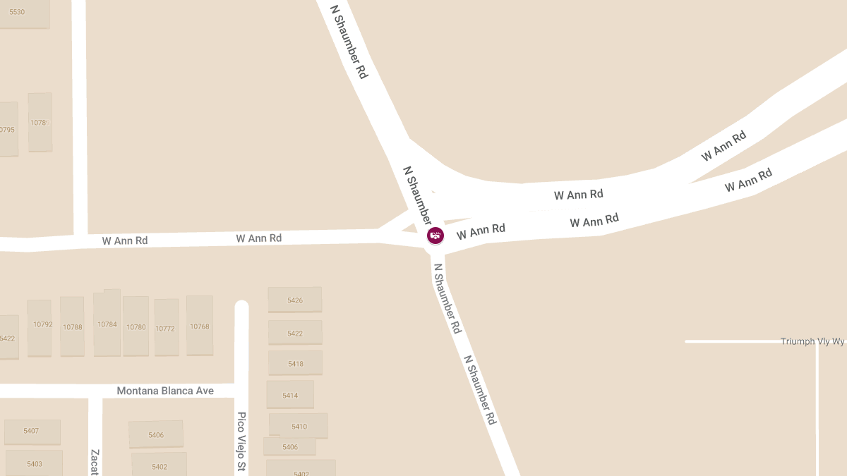 Motor Vehicle Crash With Injuries at W Ann Rd & N Shaumber Rd
