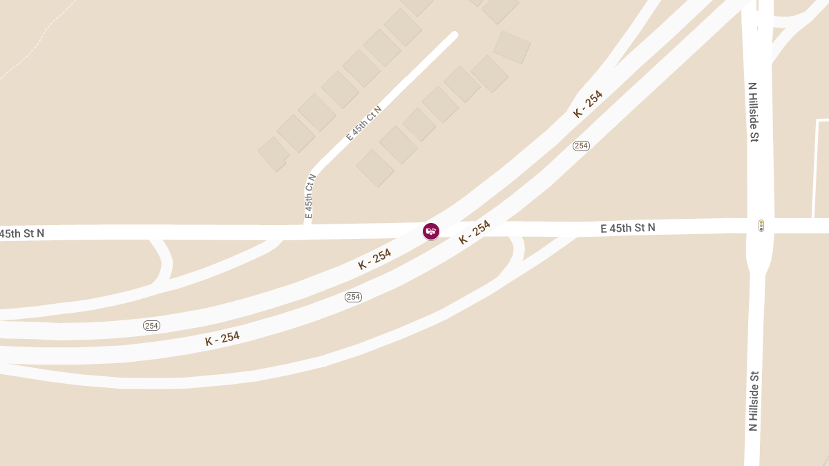 Motor Vehicle Crash on EB K-254 at 45th St N Causes Injuries