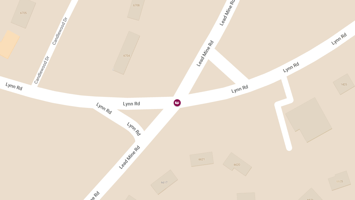 Motor Vehicle Crash on Lead Mine Rd & Lynn Rd Causes Injuries