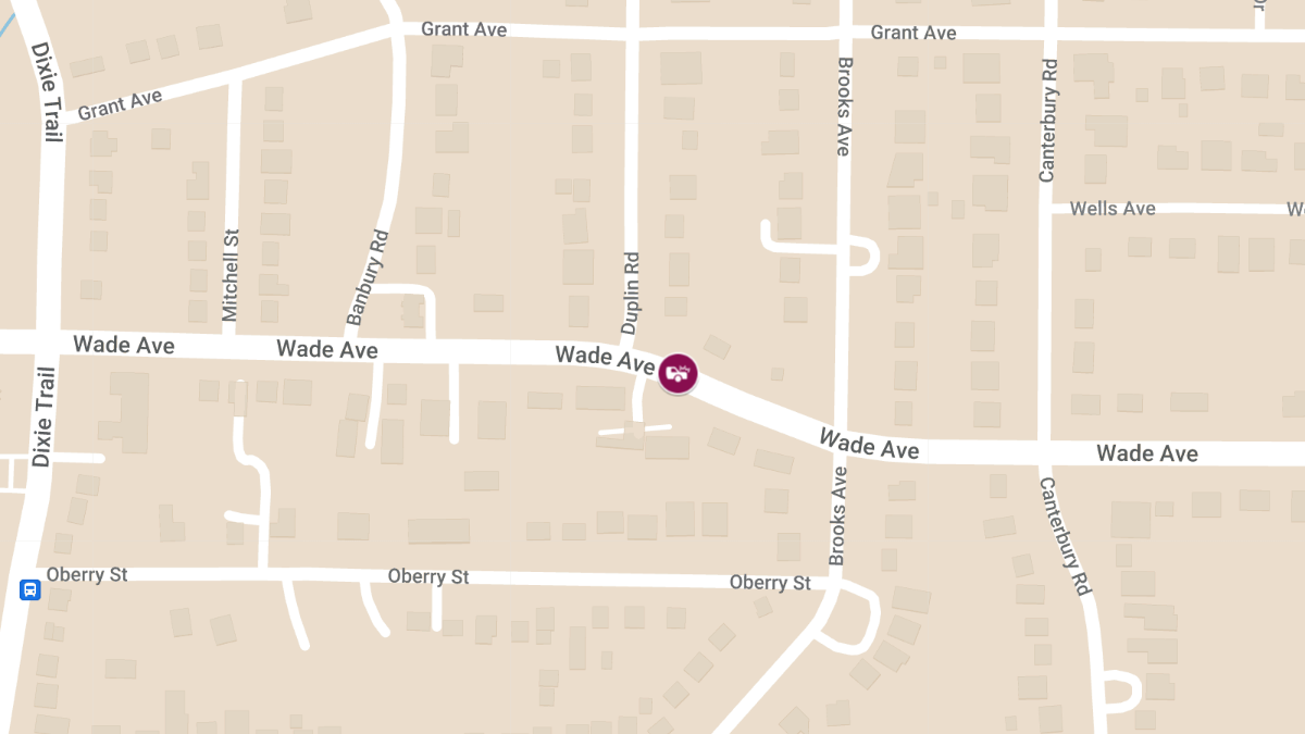 Motor Vehicle Crash with Injuries at 2907 Wade Ave