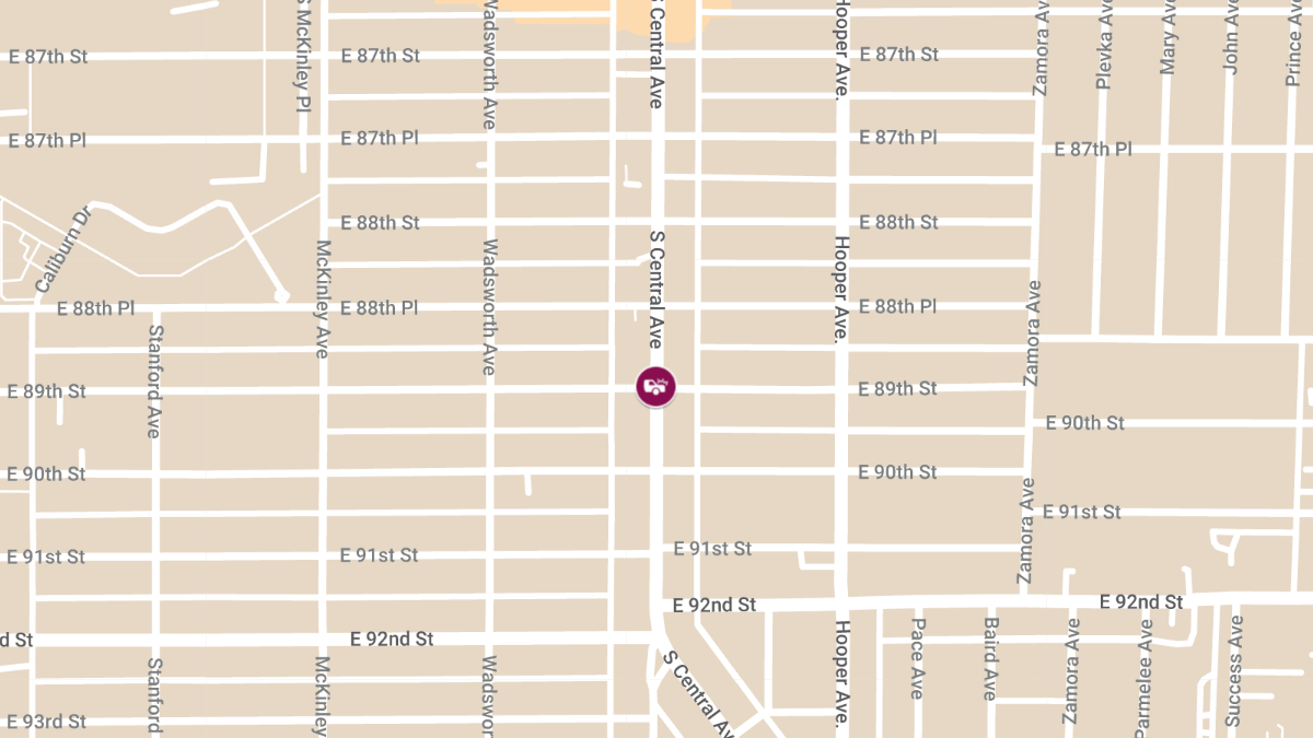 Motorcycle Crash with Injuries at 8876 S Central Ave