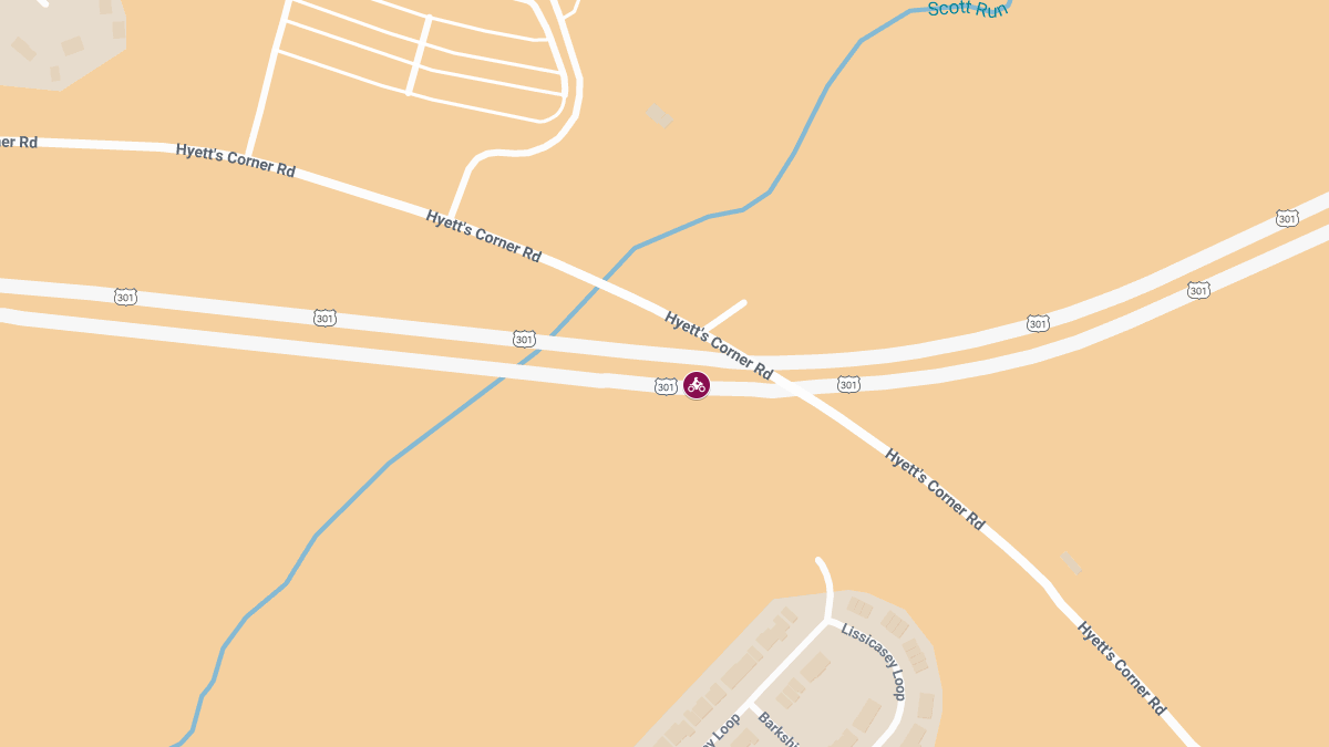 Motorcycle Crash with Injuries on Rte 301 SB Near Hyetts Corner Rd
