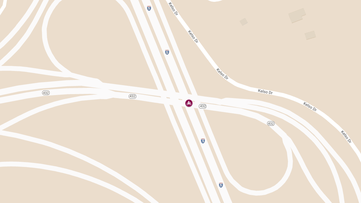 Motorcycle Rider Injured in Crash with Semi on SR 432 at I-5 SB On-Ramp