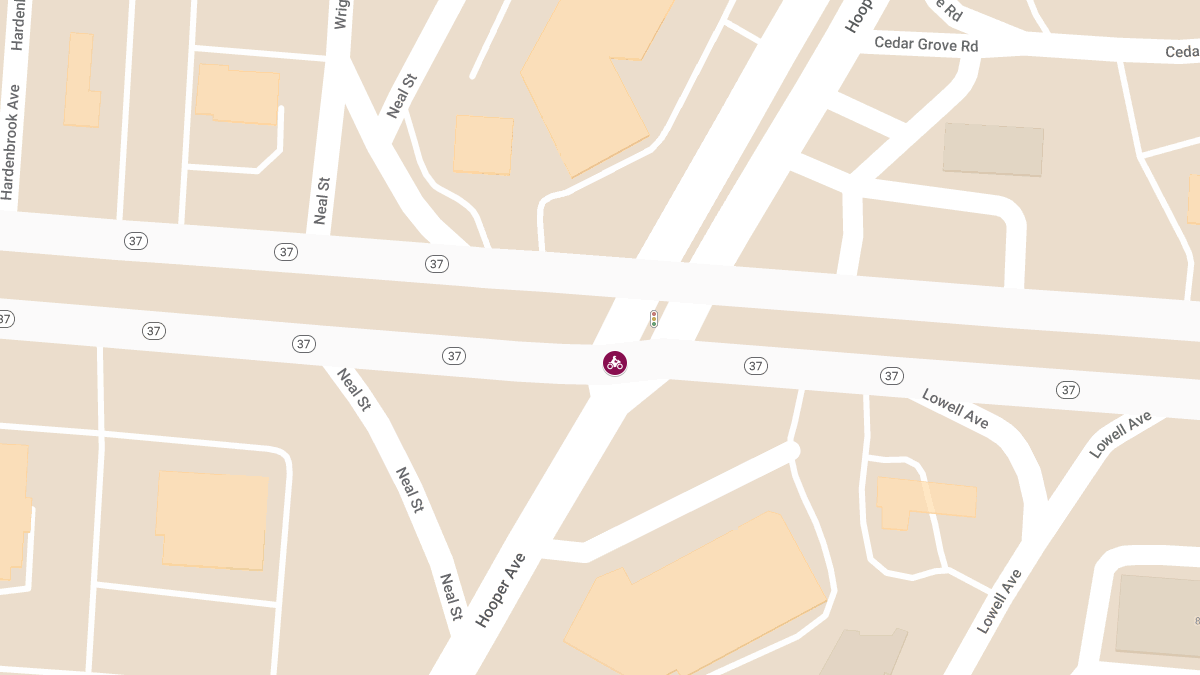 Motorcycle and Pedestrian Injured in Crash on Route 37 Near Hooper Ave